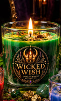 Golden Fleece green Wicked WISH candle