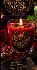 Mysterious red Wicked WISH candle